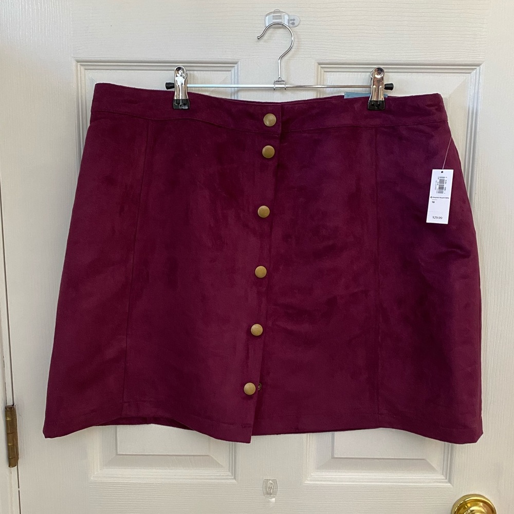 NWT button up skirt